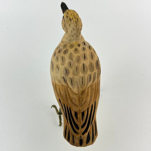 Handcarved Sandpiper Shore Bird Sculpture - Picture 4 of 7